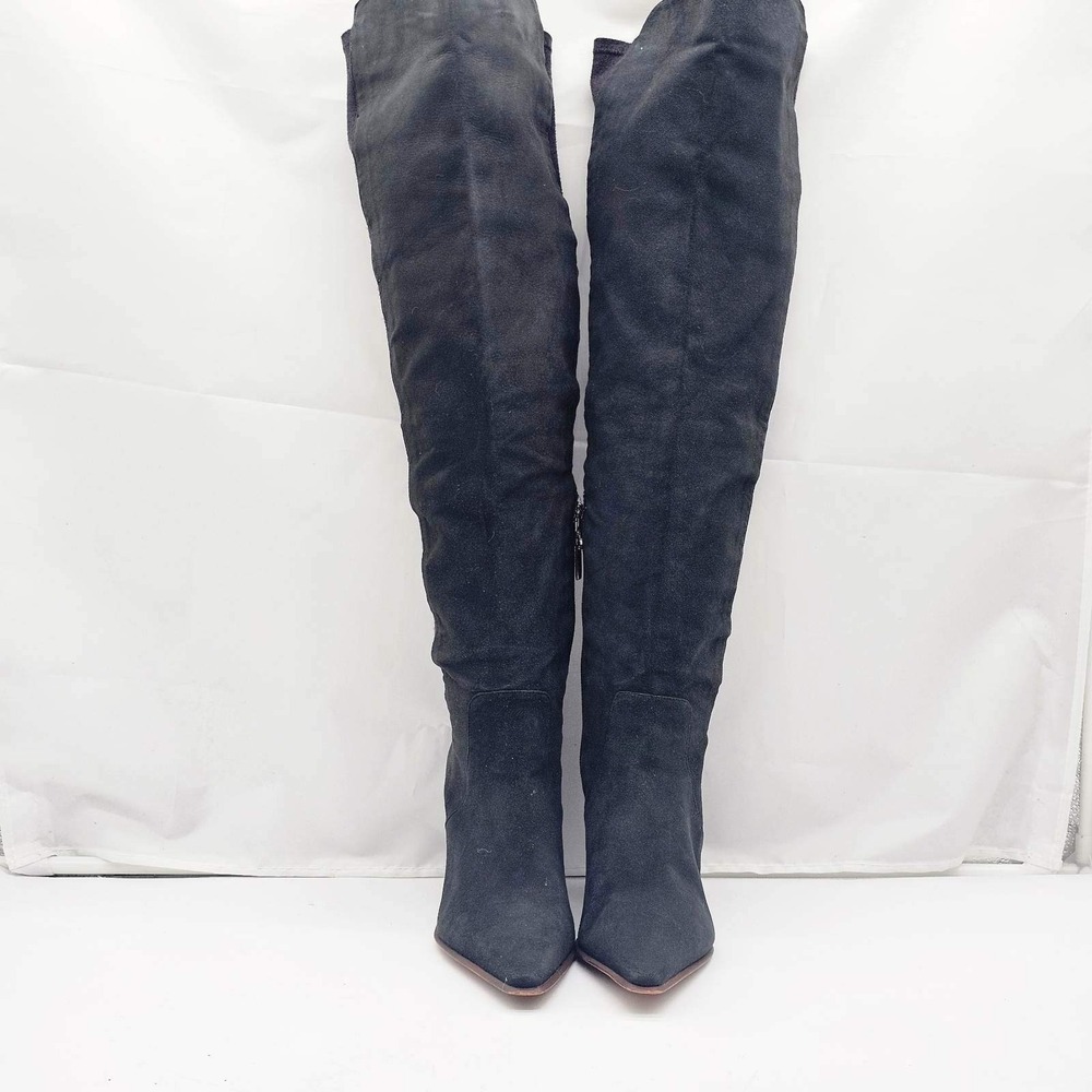 Vince Camuto Demerri Boots Womens 8M Green Over The Knee Block Heel - Picture 3 of 14